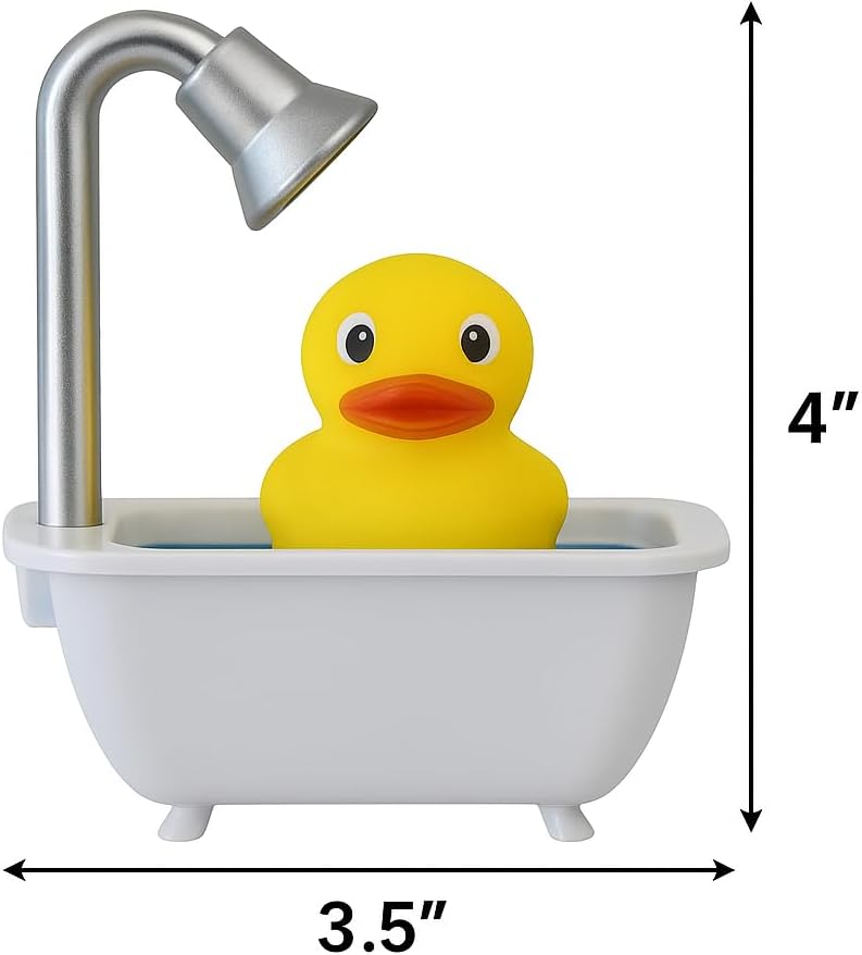 Meridian LED Duck in a Tub Automatic Night Light, Plug-in Sensor Lamp for Bathroom, Bedroom & Nursery Décor – Energy Efficient Soft Warm Glow (1 Pack)