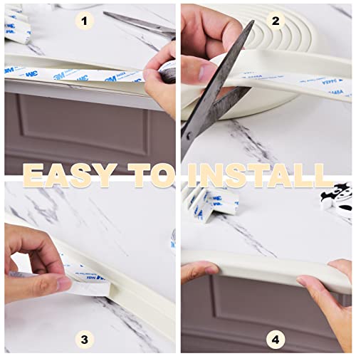 Image of Baby Proofing Edge and Corner Guards, 20 ft + 8 Corners, White