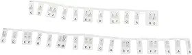 Acouto Adesivos de Teclas de Piano Removíveis Premium - Silicone Luminoso 61 Teclas Etiquetas de Notas Em Tamanho Real Iniciantes - Reutilizáveis, para Instalar, Teclado Antiaderente Com (Preto)