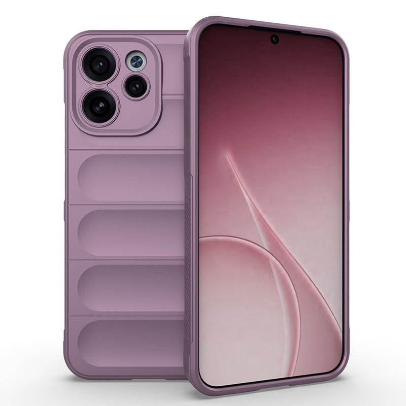 Coque Oppo Reno 15F 5G antichoc silicone 3D violet protection arrière