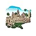 Angkor Wat Camboya - Imán para nevera en 3D, recuerdo para decoración del hogar y la cocina, imán magnético para nevera