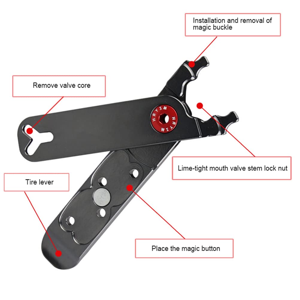 Pinza Multiuso Per Catena Bici Con Leve E Gancio - Kit 3 In 1 Per Rimozione Maglia Rapida - Adatto Per MTB, Strada, BMX - 5-12 Velocità