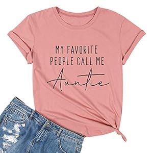 My-Favorite-People-Call-Me-Auntie-T-Shirt-Women-Auntie-Gift-Shirt-Short-Sleeve-Casual-Tee-Tops My Favorite People Call Me Auntie T-Shirt Women Auntie Gift Shirt Short Sleeve Casual Tee Tops Pink