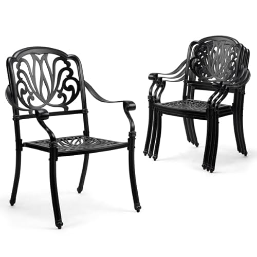 Cast Aluminum Outdoor Dining Chairs