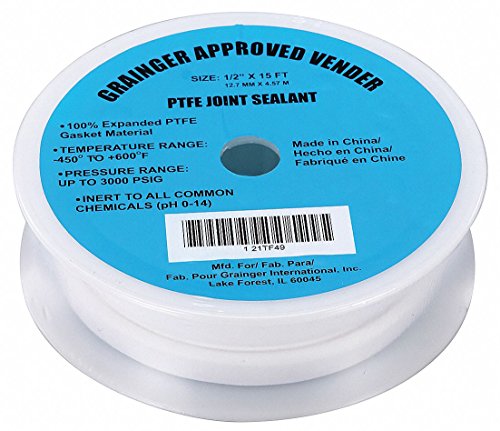 PTFE Joint Sealant,1/2 x 15 Ft