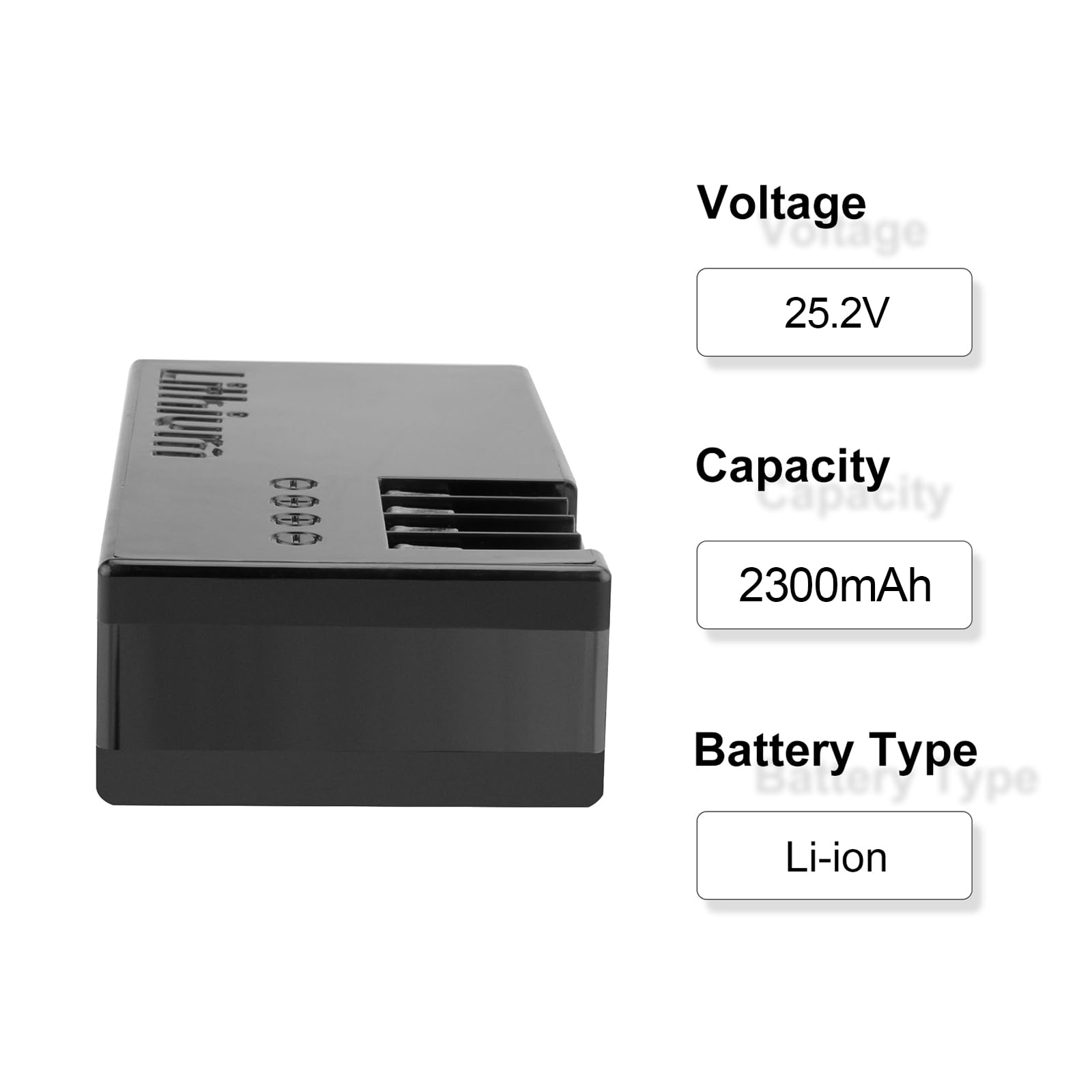 Exmate 25.2V 2300mAh batteria di ricambio agli ioni di litio per robot da prato Ambrogio Alex L30 L50 L30 Elite Sostituisci Zucchetti 075Z01300A