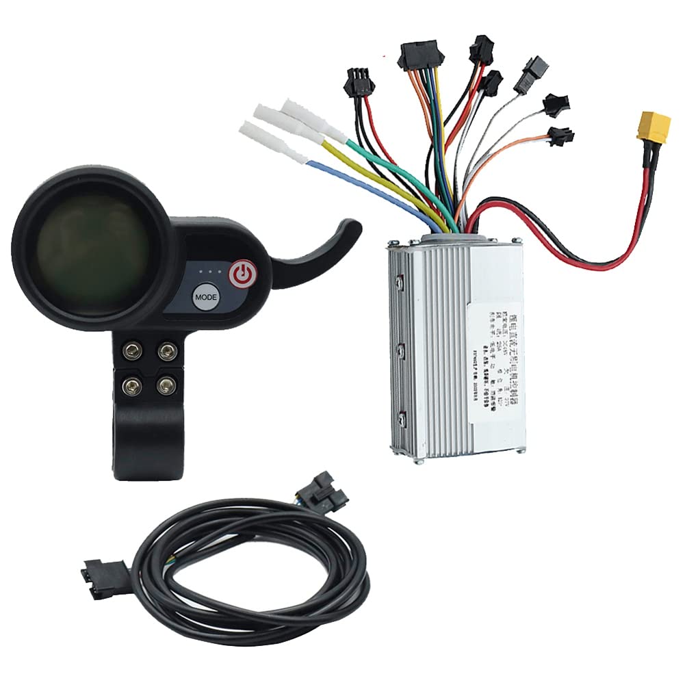 para JP 48V 25A Controlador de motor sin escobillas + Kit de medidor de tablero de 36-60V para accesorios de patinete eléctrico JP
