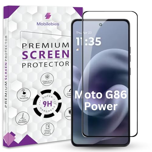 Image of Premium Tempered Glass Screen Protector Guard For Moto G86 Power 5G (6.67 Inch, Pack of 1) | Edge to Edge Coverage With Easy to installation kit