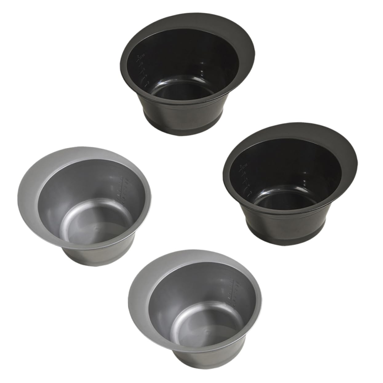 Healeved 4pcs Hair Coloring Bowl Set Hair Mask Bowl Smooth Easy to Clean Salon Home Use