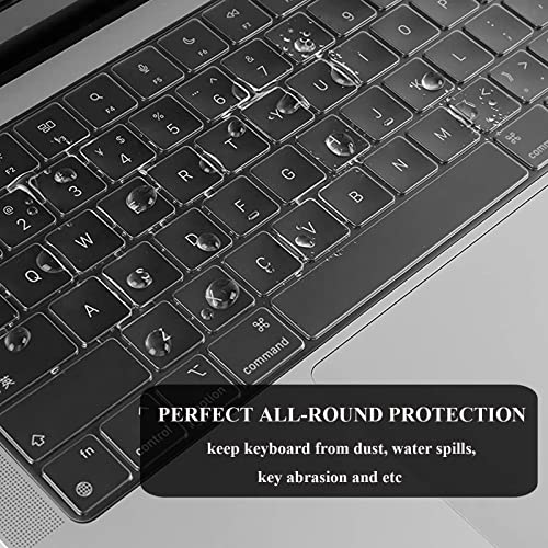 Eoocoo Compatible For Macbook Pro 14 Inch Case 2023 2022 2021 Release M2 A2779 A2442 M1 Pro M1 Max Chip, Hard Shell Cases With Keyboard Cover, Screen Protector - Crystal Clear #TOP5