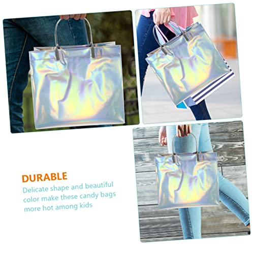 UPKOCH 6 Pçs Bolsa De Compras Reutilizável Brilhante Bolsa De Compras Bolsa De Compras Bolsa De Pres