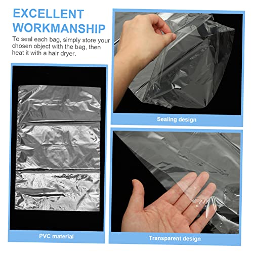 Luxshiny 100 Pçs Sacos De Embalagem Plástica De Filme Termoencolhível Sacos De Embalagem Transparent