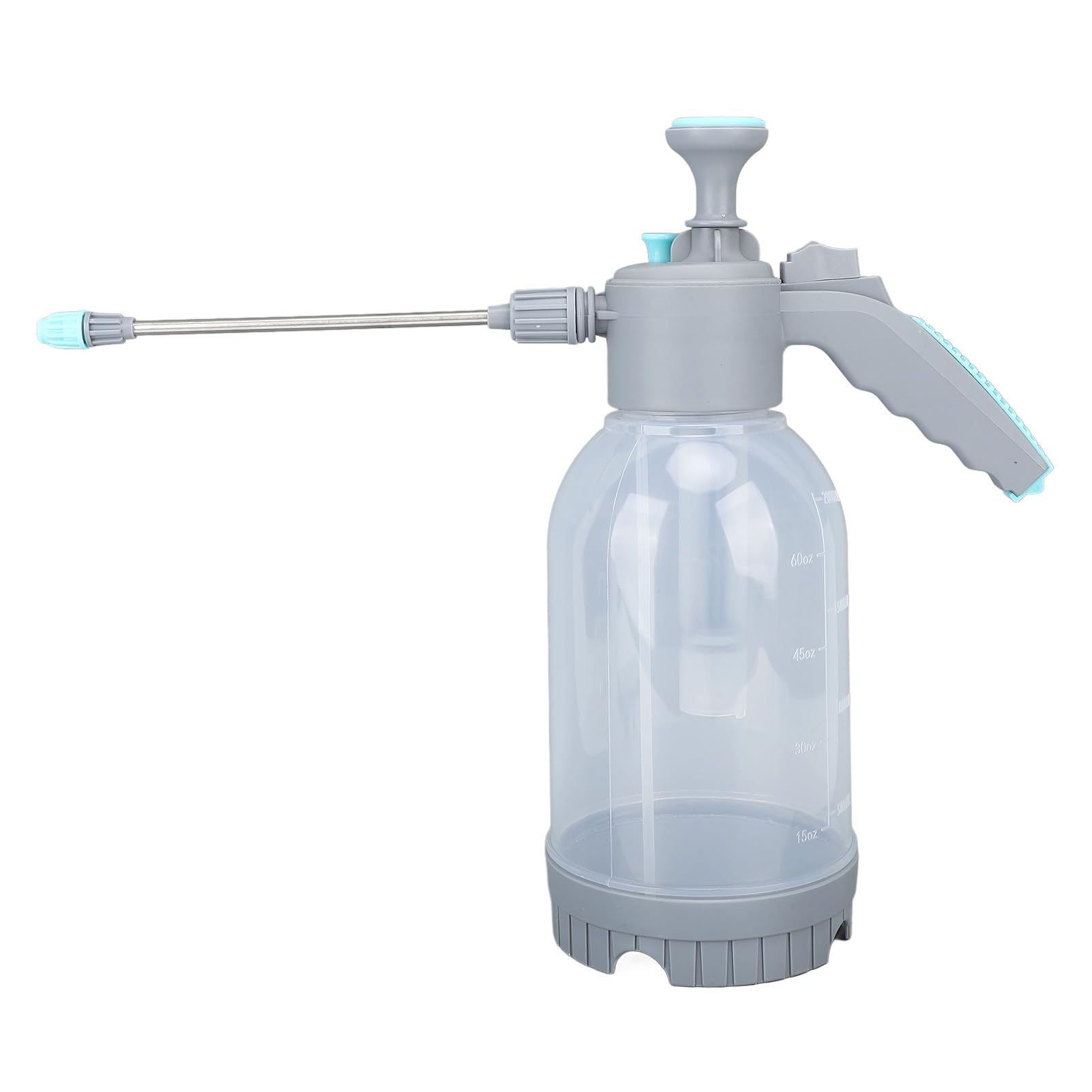 Spruzzatore a Pompa Manuale, Pompa Portatile da 2 Litri con Asta di Prolunga, Bottiglia a Spruzzo D'acqua a Pressione per la Pulizia Domestica di Giardinaggio Interno Ed Esterno