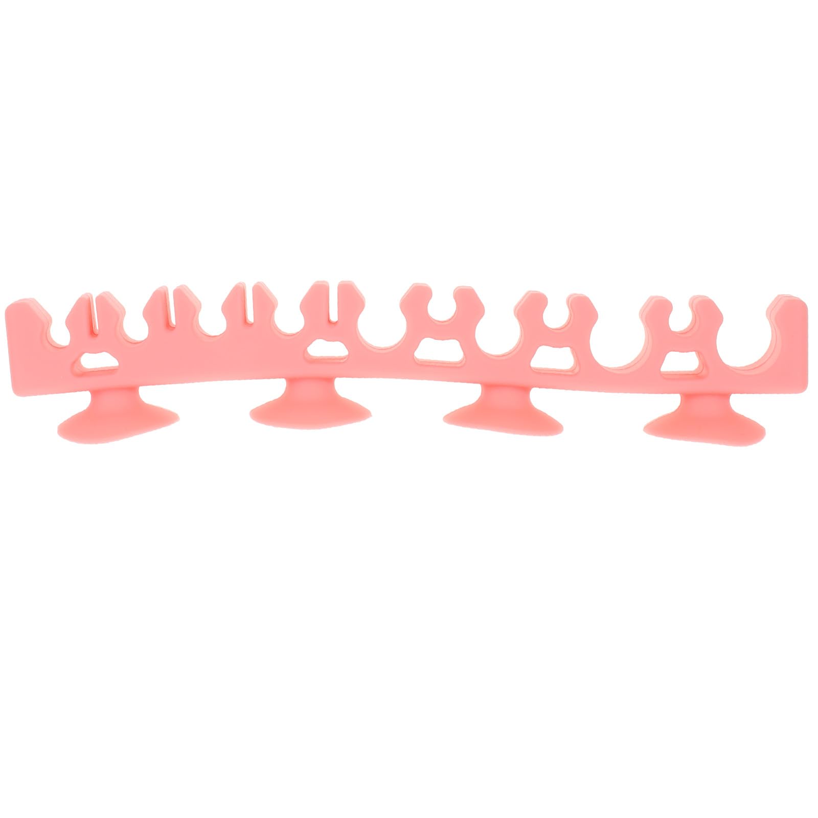 FOMIYES Makeup Brush Drying Rack Brush Drying Holder with Suction Cup Silicone Makeup Brush Drying Rack Cosmetic Brush Dryer Stand Portable Washing Tool Black Silicone Makeup Brush Holder