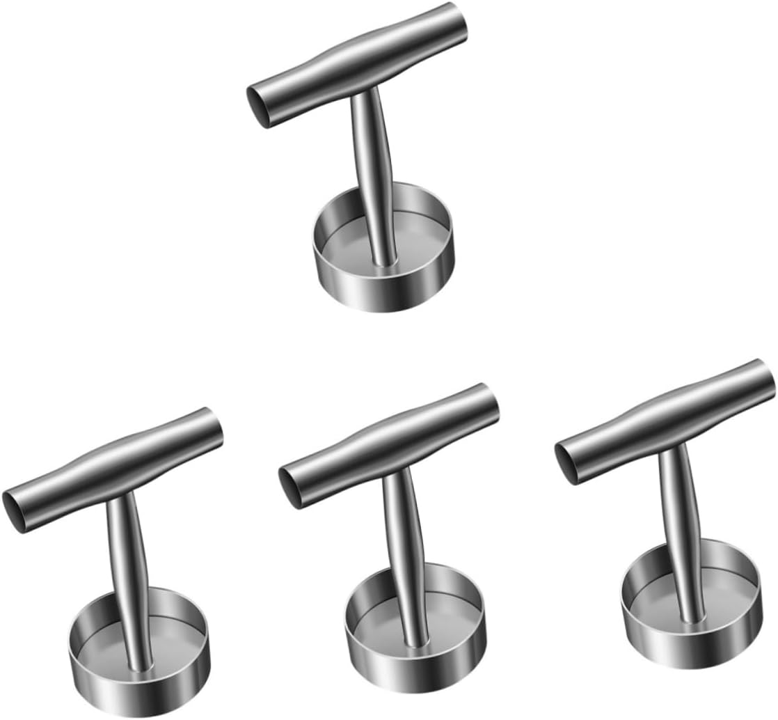 YARNOW 4pcs Burger Press Patty Maker Tool Non-Stick Hamburger Smasher for Grilled Meat Patties for Bbqs and Family Gatherings