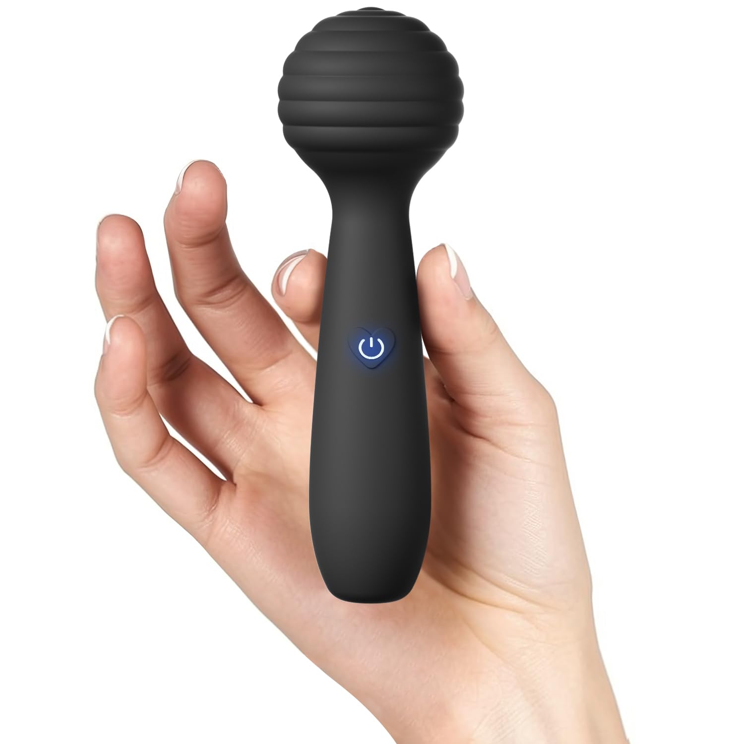 Manual Travel Relaxation Massager Cordless Handheld Body Mini Massage Tool Black