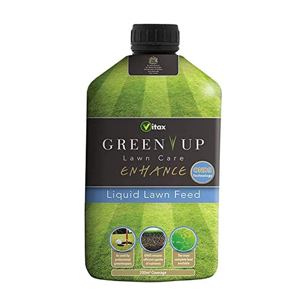( x2 ) Vitax 5GEL3 Green Up Lawn Care Enhance Liquid Lawn Feed 200sqm
