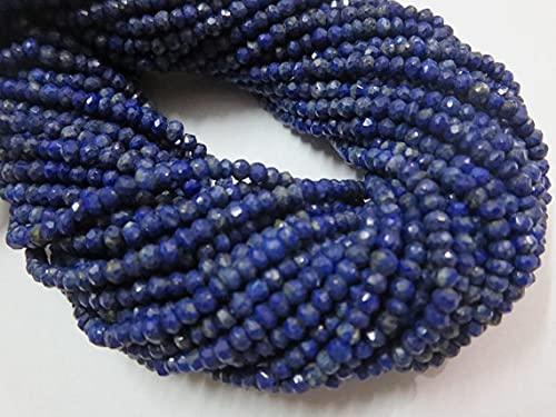 Perles lapis lazuli facettées pour fabriquer des bijoux d'émotion