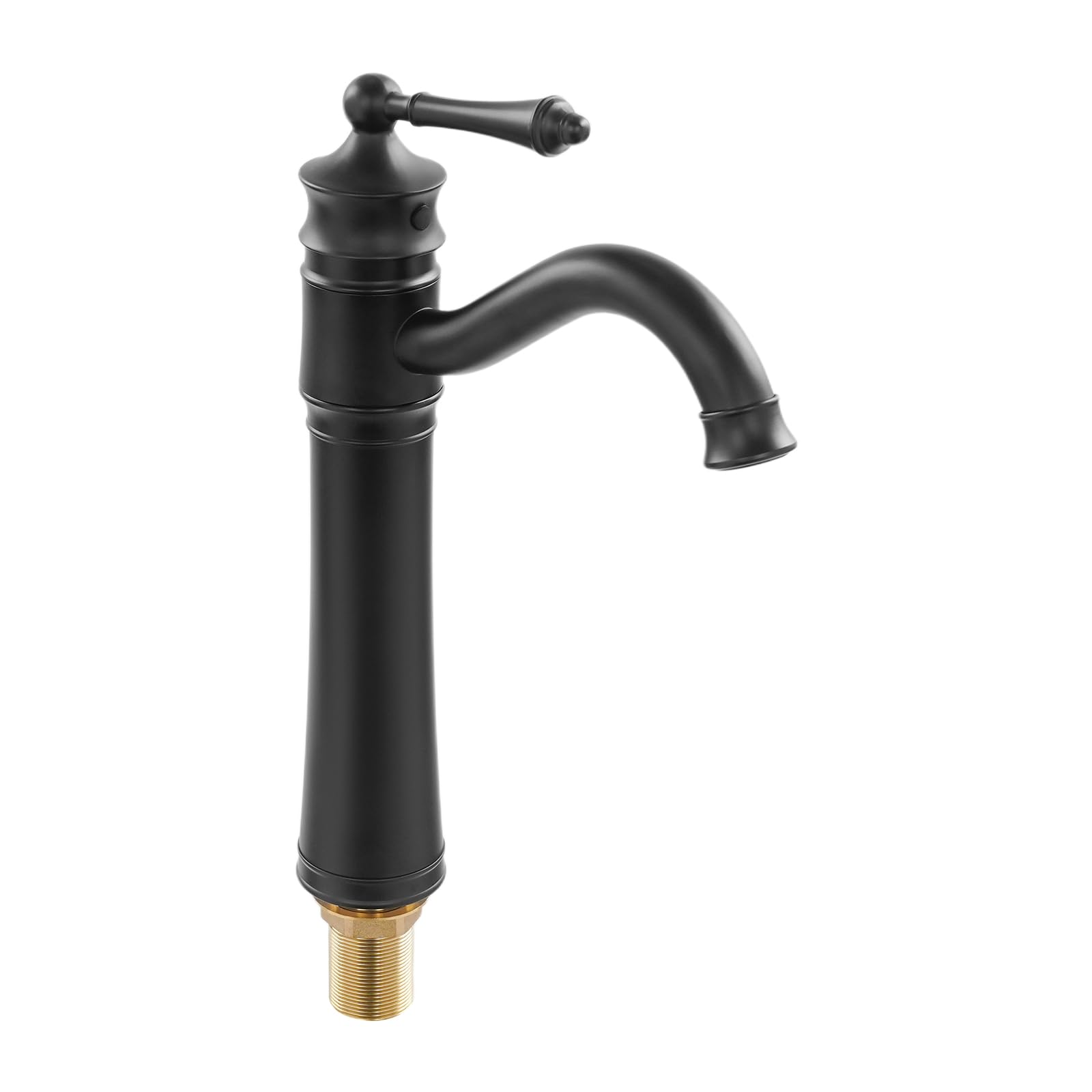Rubinetto del bagno, Miscelatore Lavabo Nero, Girevole a 360 Gradi,
