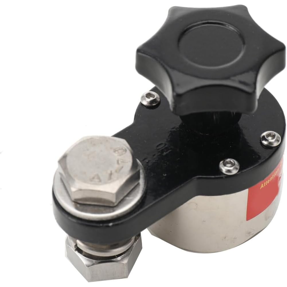 Magnetyczny zacisk uziemiający, 200-600 A, przełączane złącze wł./wył., rzadki uchwyt magnesu uziemiającego do spawarki, pojemność 600 A