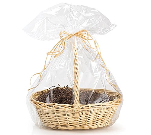 10 Pack BOPP Clear Cello Cellophane Bags Gift Basket Package Flat Gift Bags