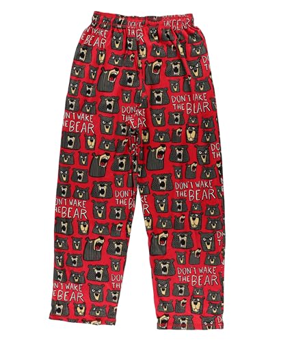 Lazy One Bear & Bigfoot Pajama Pants For Men, Men's Separate Bottoms, Lounge Pants, Funny, Humorous