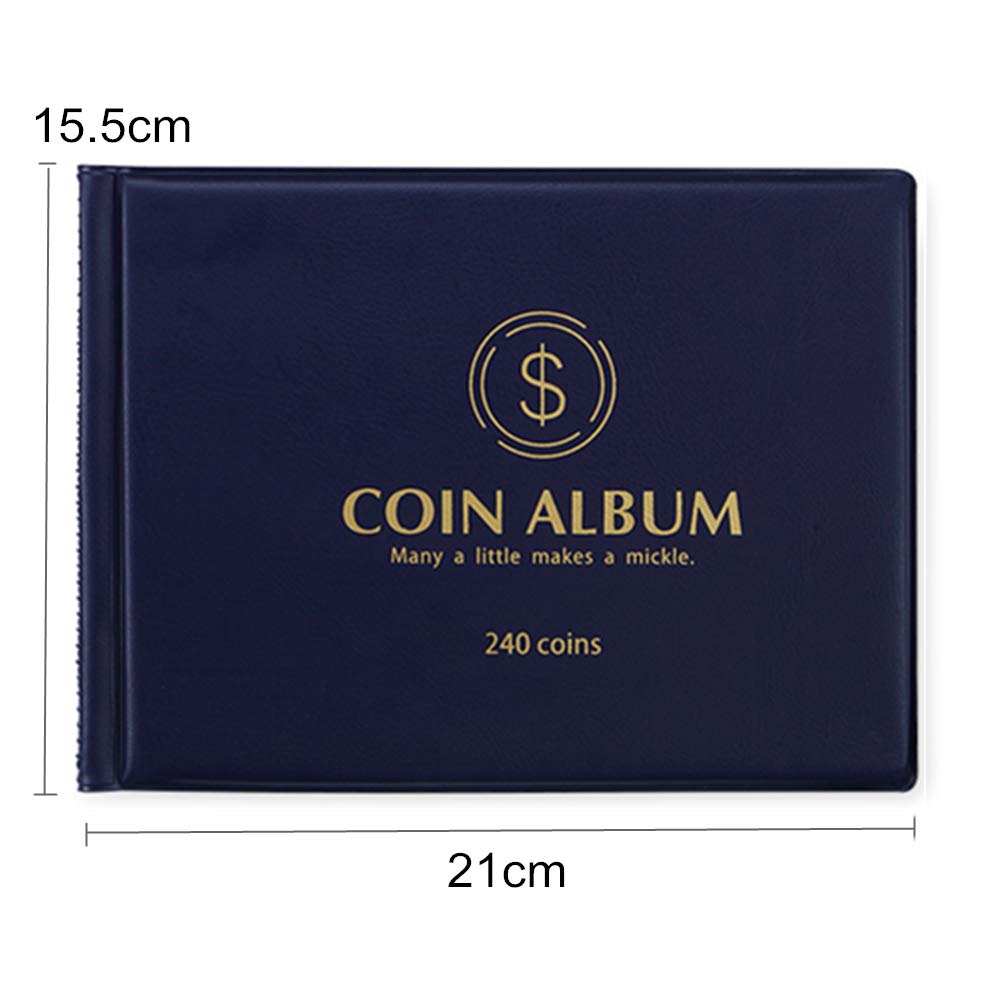 Larius Album per Monete da 2 Euro, Raccoglitore per Monete, Banconote di Varie Dimensioni (Album, Nero