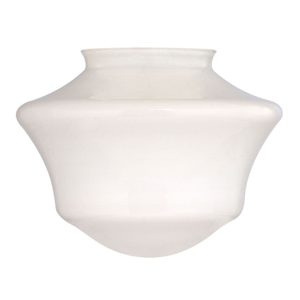 Lighting Opal White Glass Shade - 3-Inch Fitter Opening