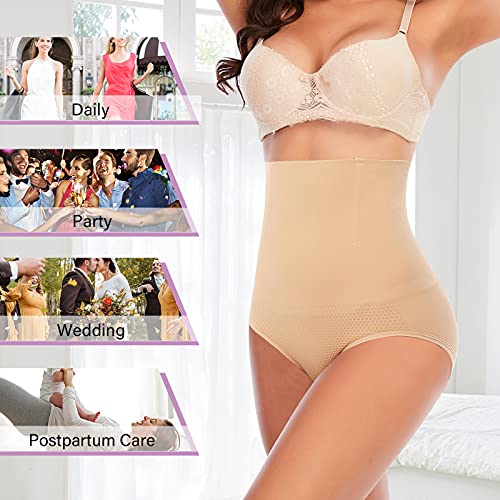 Image of Werena Women Tummy Control Shapewear Panties Shaping Underwear High Waist Body Shaper