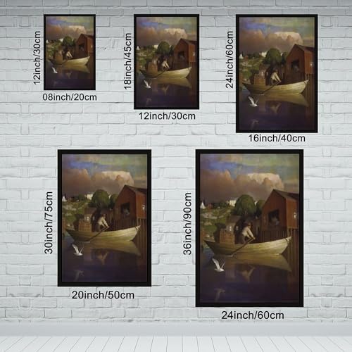 Impression toile The Doryman NC Wyeth évocation crépuscule - 2