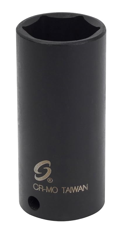 Soquete de Impacto Profundo Sunex Tools 19 mm com Encaixe de 9,5 mm (3/8 pol.), 6 Pontos, Modelo 319MD