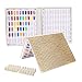 NMKL38 120 Nail Color Chart Display Book for Nail Polish UV Gel Color Cards Nail Salon Tool with False Nail Tips (Gold)