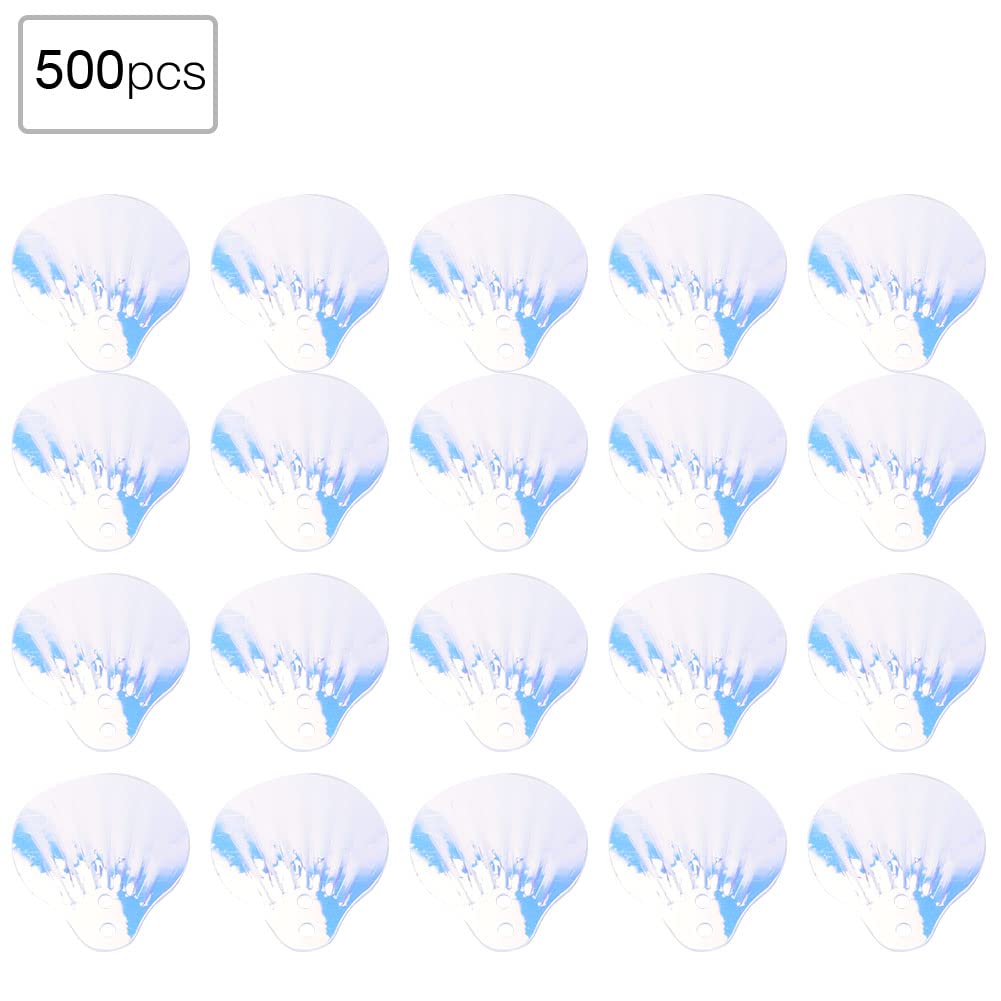 50g Shell Glitter Multi Color DIY Glitter Glitter Seashell Glitter Craft Supplies Suitable for Sewing Decorations Party Clothing Supplies (Golden Milky White)