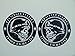 MG323 / 2x Aufkleber je D=7,5cm Cafe Racer Bobber Motorrad Biker Old School