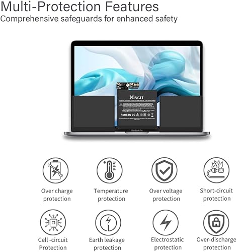 Miniatura 3 de Batería de repuesto A1708 A1713 para MacBook Pro de 13 pulgadas A1708 A2159 A2289 A2338, A1713 A2171 Batería para laptop MacBook Pro (finales de
