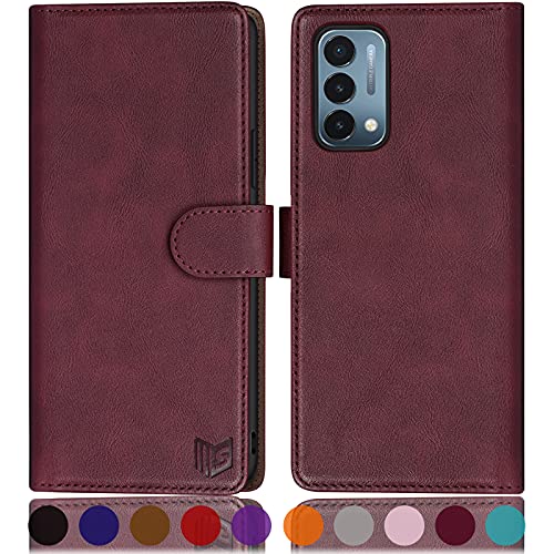 Étui portefeuille en cuir pour OnePlus Nord N200 5G élégant et robuste