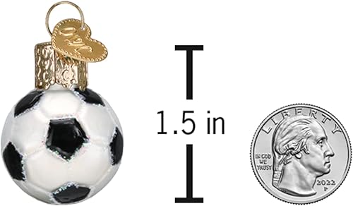 Miniatura 5 de Old World Christmas Gumdrops - Mini bola de fútbol soplada para árbol de Navidad