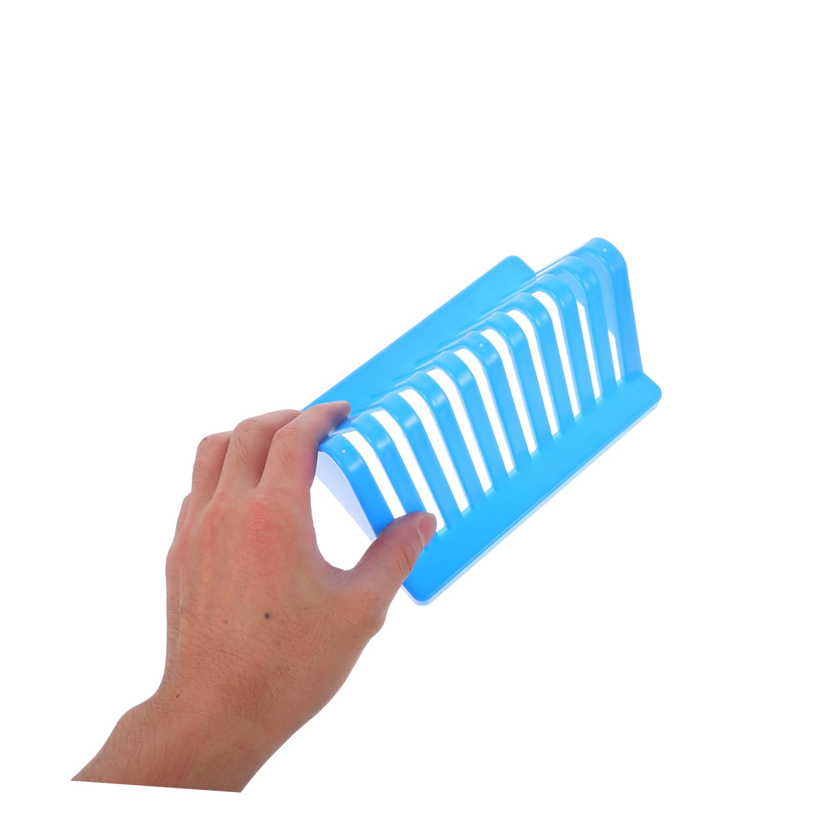 HOMOCONO 4pcs Glass Plate Drying Rack Micro Slide Straining Rack Micro Slide Holder Microscope Slides Staining Holder Slides Holder for Experiments Microscope Slide Case Lab Racks Pp