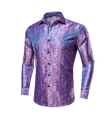 Chemise en soie homme anti-transpiration manches longues Cy-1029 noir M