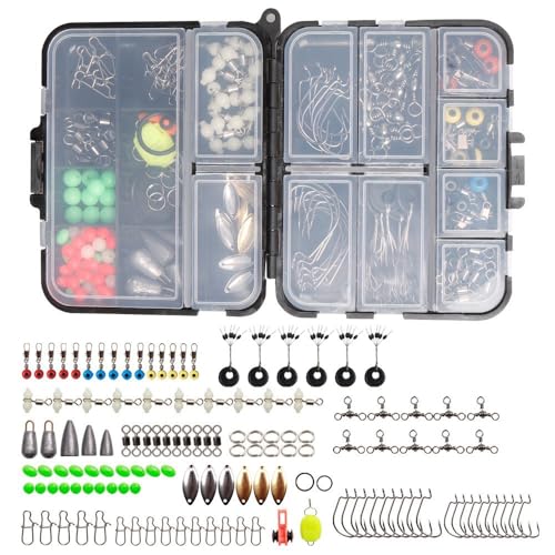Kit de accesorios para pesca 183 piezas con caja organizadora