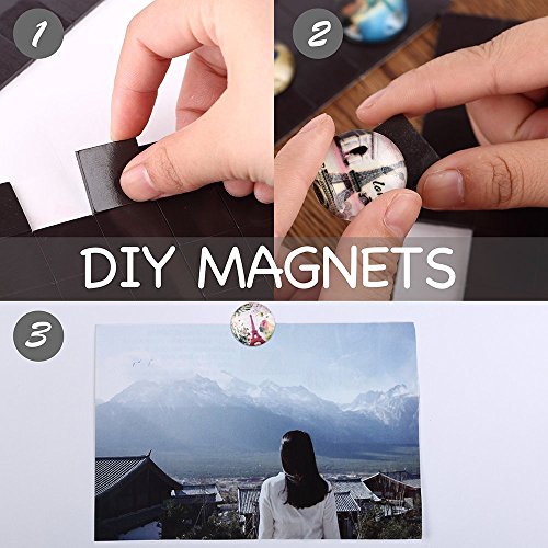 Tougo 80 Pcs 20X 20X2 mm Piastrine Magnet