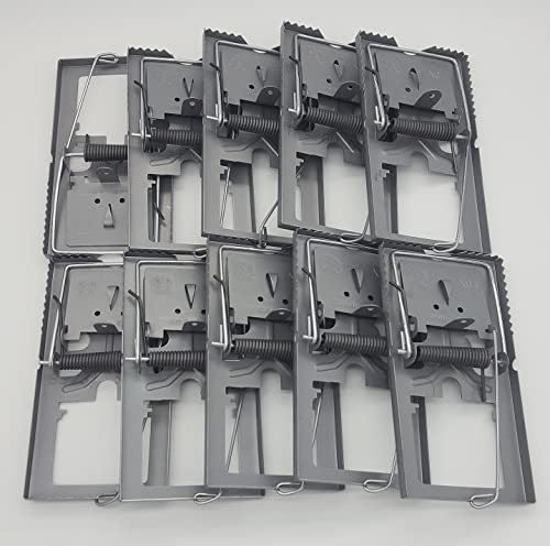 Jute und Fallenquelle® Rattenfalle aus verzinktem Stahlblech 10 Stück 170x90x30mm zur optimalen Schädlingsbekämpfung *Made in Germany