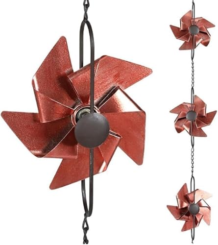 pluie en métal de 2,6 m pour jardin Chaîne