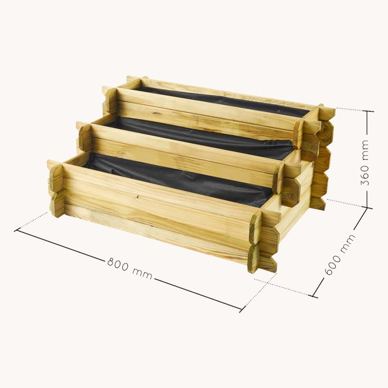 Carré Potager en Bois traité Angelic - 137 L - Cerland