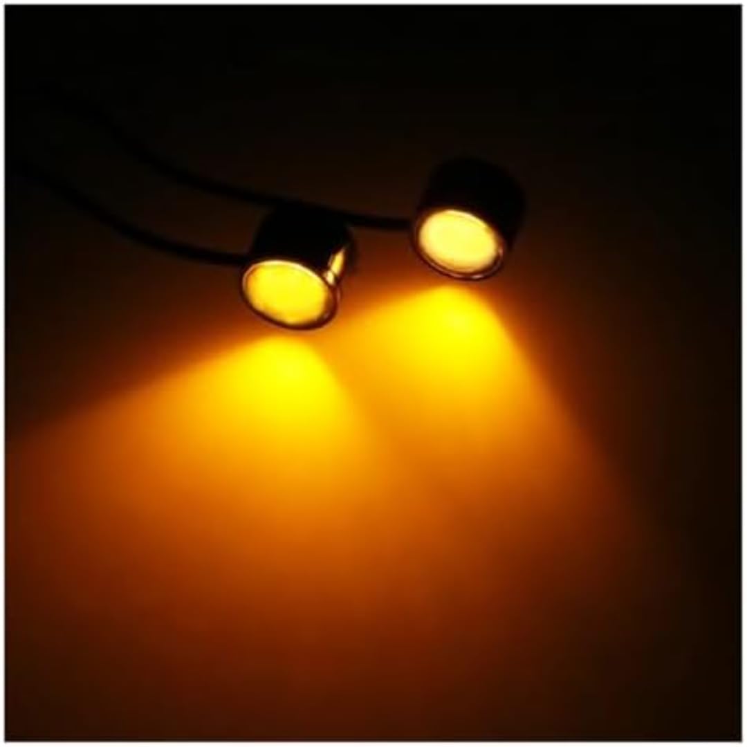 Mini uniwersalne wskaźniki Dla Motocyklowa wodoodporna lampa tylna Moto biało-żółte kierunkowskazy motocyklowe 12 V LED kierunkowskazy tylne światło stałe