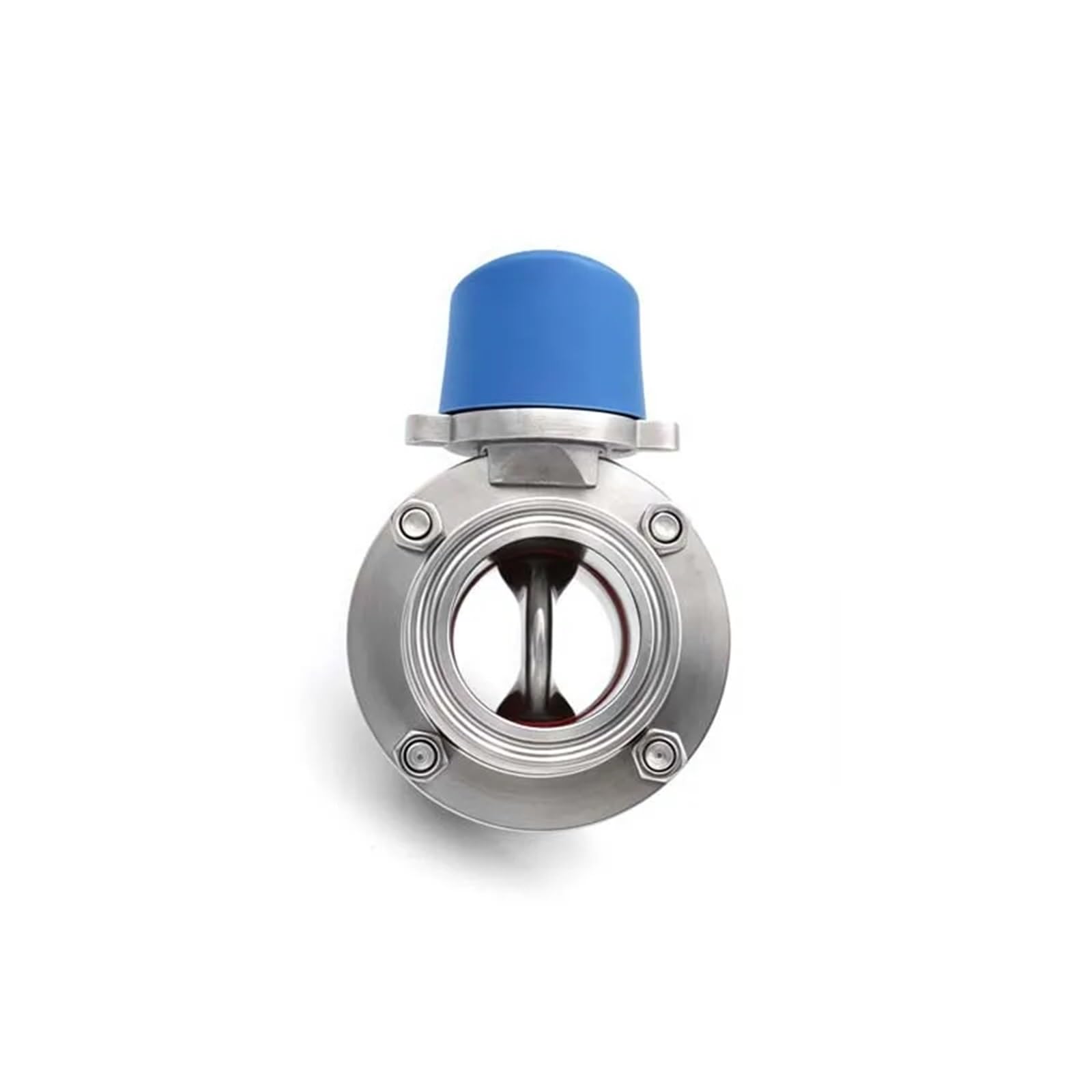 Butterfly Valve Válvula de mariposa triple abrazadera con gatillo presión acero inoxidable SS304, diámetro exterior 50,5 mm y 64, casquillo 3/4" 1" 2", for elaboración cerveza(51mm Ferrule 64)