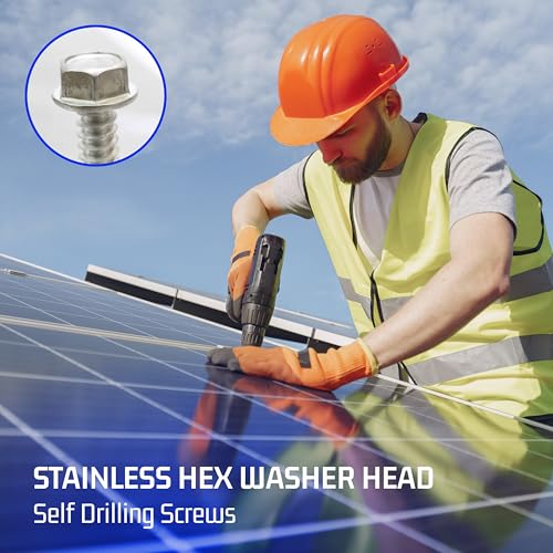 image for Bolt Dropper Stainless Hex Washer Head Self Drilling Screws - Pack of 