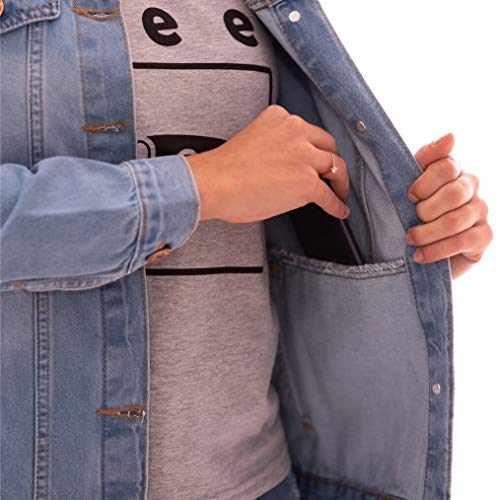 JAQUETA JEANS AEE SURF FEMININA SKY (G)