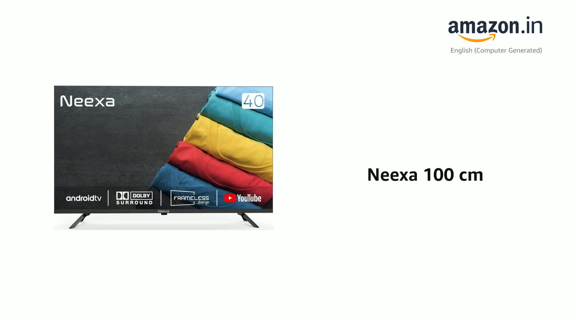 Neexa 100 cm (40 inches) HD Smart LED TV | Android TV | HDR