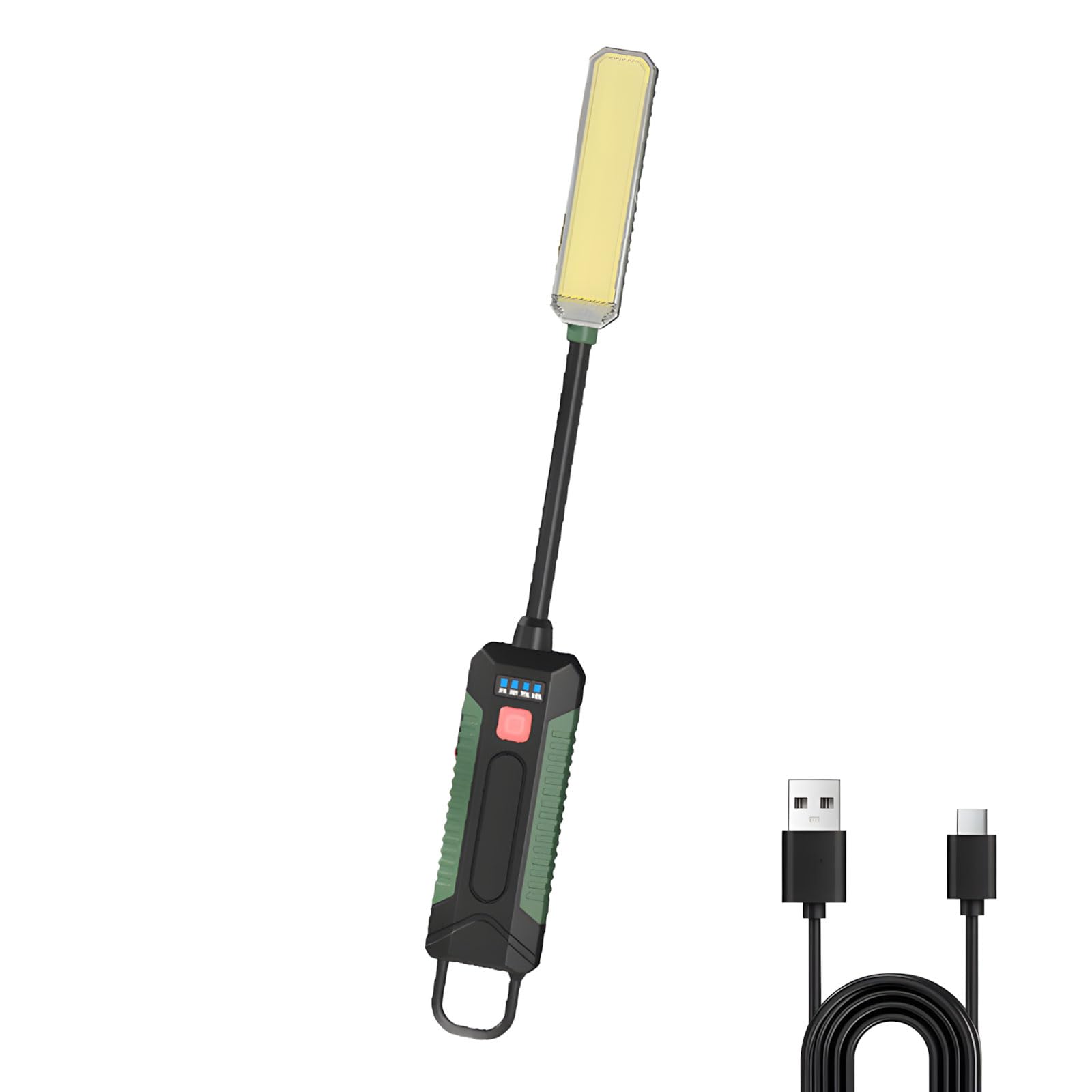 Hsioluted Barbecue Lighting Tool Highlighting Flexible Arm Attractive Appendage Usb CREATE Fast Fee Long Battery Life for Grilling Easy Installation
